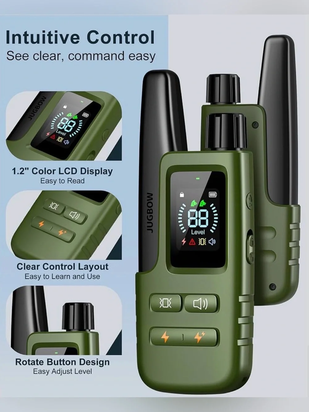 Dog Shock Collar - 4500FT Dog Training Collar with Remote